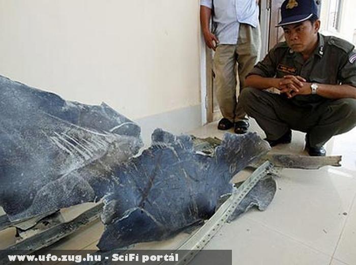 Egy lezuhant UFO darabjai