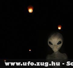 ufo a sötétben